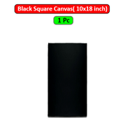 Black Square Canvas 10x18 inch image