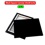 Black Square Canvas 14x18 inch image