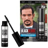 Blackbeard for Men Formula X Instant Mustache and Beard Colour (Black, 1 Pack) image