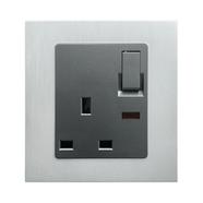 Blaze Crown 3 Pin Flat Socket With Switch 13A image