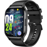 Blisbond Alpha AMOLED Display Bluetooth Calling Smart Watch - Black image