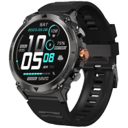 Blisbond Titan Bluetooth Calling Smartwatch - Silicone Strap - Black image