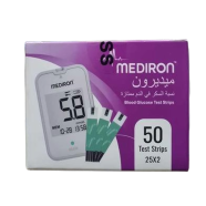 Blood Glucose Test Strips 50 PCS 1 BOX MEDIRON icon