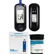 Blood Glucose Tester Meter 50 Test Strips Plus 50 Needles icon