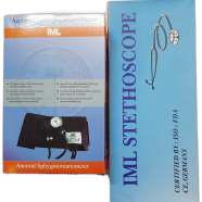 Blood Pressure Machine Monitor Sphygmomanometer- Analog Aneroid BP Machine Set With Stethoscope (IML) image