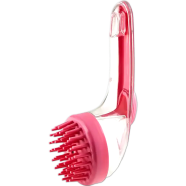 Body Shower Brush Cleaning Scalp Massager Shampoo Brush Cleaning Long Handle Silicone Hair Wash Bath Brush(Multi Color) image