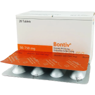 Bontiv 750 mg Plus 50 mg 4's Strip Tablet image
