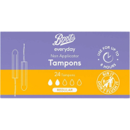 Boots Everyday Non Applicator 24 Tampons Regular image