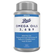 Boots Omega Oils 3, 6 And 9 For Brain - 180 Capsules image