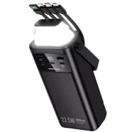 Borofone 30000 Mah 22.5 W Power Bank With Built In Cables And Led Black image