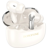 Borofone Anc Plus Enc Noise Reduction Wireless Bt Headset Milky White image