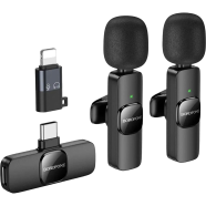 Borofone BFK15 Dual-Mic Lavalier Wireless Digital Microphone (iP/Type-C) image