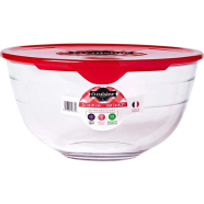 Ocuisine Borosilicate Bowl with Plastic Lid 2 Ltr Red - 180PC05 icon