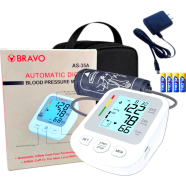 Bravo Fully Automatic Upper Arm Digital Blood Pressure Monitor Separate Cuff Lcd Display Usb Port image