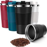 Breteil Travel Mugs 500ml Vacuum Insulated Coffee Cup Reusable Thermos Coffee Mug Portable Travel Mug with Leakproof Lid Stainless Steel Thermal Mug for Car/Outdoor/Picnic/Office/School image