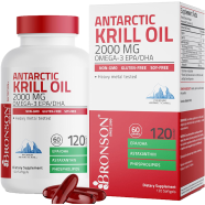 Bronson Antarctic Krill Oil 2000mg 120 Softgels -371309993 image