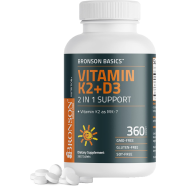 Bronson Basics Vitamin K2 Plus D3 (MK7) Supplement 360 Count -355983925 image