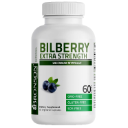 Bronson Bilberry Extra Strength Vaccinium Myrtillus - 60 Vegetarian Capsules -522738462 image