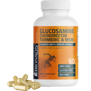 Bronson Glucosamine Chondroitin Turmeric and MSM 60 Count Capsules -513230974 image