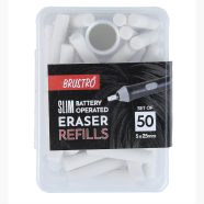 Brustro Slim Battery Operated Eraser Refills - 50 Pieces of 5x25mm image