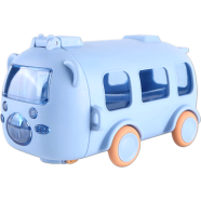 Bus-Shaped Children's Water Bottle With a Straw And Strap Rendom Any Colour 1 Pcs image