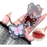 Butterflies Shape Water Gloss Lipstick Watermelon Juice Jelly Solid Lip Gloss image