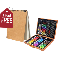 Buy 1 Art Painting Set Wooden Box 150 Get 1 Handmade Drwaing Pad Free - Buy 1 Get 1