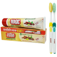 Buy 1 Magic Herbal Toothpaste 200 gm With 2 Pcs Brush FREE icon