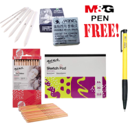 Buy 1 Mont Marte Sketch Combo Set Get 1 M and G Pen Free image