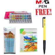 Buy 1 The Watercolour Combo Set Get 1 M and G Pen Free image