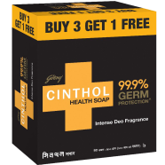 Buy 3 Get 1 Free Godrej Cinthol Soap Health Plus Germ Protection 100g image