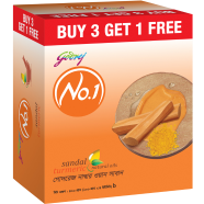 Buy 3 Get 1 Free Godrej No.1 Soap Sandal 100g image