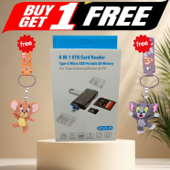 Buy ATUD-05 6-in-1 OTG Card Reader (Get Any One Tom and Jerry Key Ring FREE) image