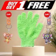 Buy Exfoliating Bath Gloves 1 Pair (Get Any One Tom and Jerry Key Ring FREE)
