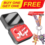 Buy M3 Handheld Game Box, a Portable Retro Gaming Console With Tom and Jerry Random Key Ring (Any One) FREE image
