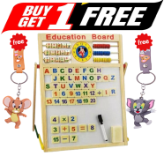 Buy Multipurpose Educational Bangla and English alphabet Double Sided Writing board (17 Inch) Get Tom and Jerry Key Ring (Any One) FREE icon