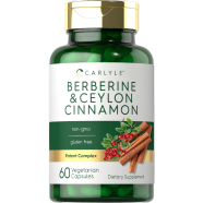 CARLYLE Berberine with Ceylon Cinnamon 2000 mg Complex 60 Capsules image