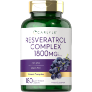 CARLYLE Resveratrol Supplement 1800 mg 180 Capsules image