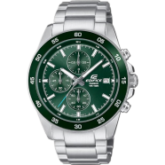CASIO EFR-526D-3AVUDF Edifice Stainless Steel Green Dial Silver Watch Men image