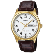 CASIO SS Caseback Brown Leather Strap Women's Watch image
