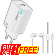 CHARG C-08 25W Type C Fast Charger (Buy 1 Get 1 Charg DM-E63 3.5MM Wired Earphone White) image
