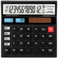 Citiplus CT-512N 112 Steps Check Correct Calculator Metal Faceplate 12 Digit Desktop Business Calculator image