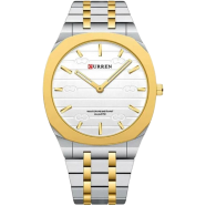 CURREN 8444 Stainless Steel Ultra Thin Quartz Fashion Watch For Men image