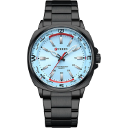 CURREN 8455 Luminous Stainless Steel Quartz Watch For Men image