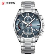CURREN 8475 WristWatch Chronograph Military Army Top Brand Luxury Classic Stainless Steel Men Watch image