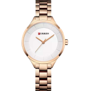 CURREN 9015 RoseGold Stainless Steel Analog Watch For Women - Royal Blue image