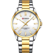 CURREN 9090 Fashion Brand Simple Stainless Steel Men's Watches Business Luxury Quartz Man image