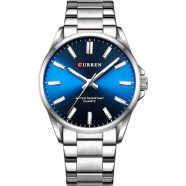 CURREN 9090 Fashion Brand Simple Stainless Steel Men's Watches Business Luxury Quartz Man image