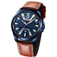 CURREN PU Leather Analog Watch for Men image