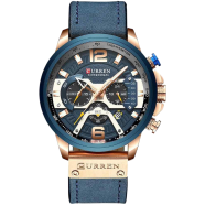 CURREN Watches Men Luxury Sport original leather choronograph active image